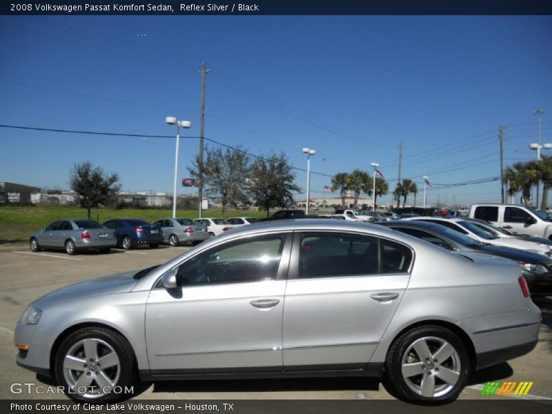 Reflex Silver / Black 2008 Volkswagen Passat Komfort Sedan