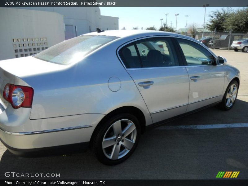 Reflex Silver / Black 2008 Volkswagen Passat Komfort Sedan