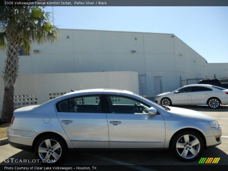 Reflex Silver / Black 2008 Volkswagen Passat Komfort Sedan