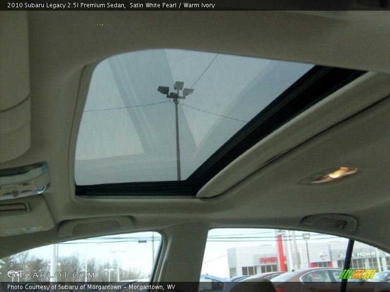 Satin White Pearl / Warm Ivory 2010 Subaru Legacy 2.5i Premium Sedan