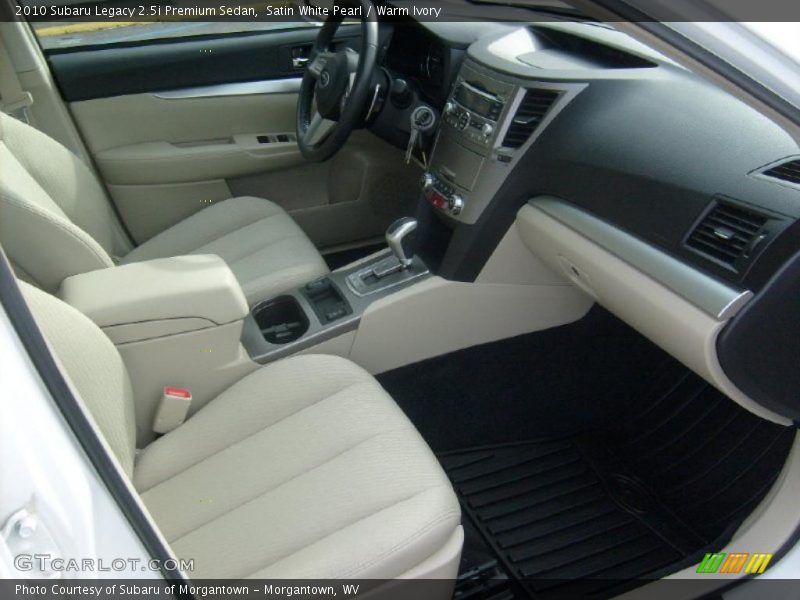 Satin White Pearl / Warm Ivory 2010 Subaru Legacy 2.5i Premium Sedan