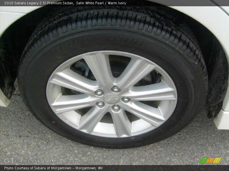 Satin White Pearl / Warm Ivory 2010 Subaru Legacy 2.5i Premium Sedan