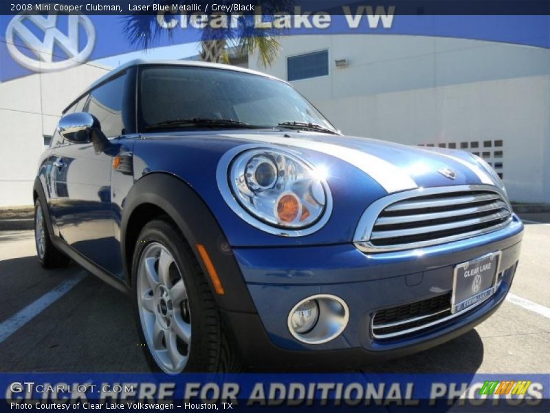 Laser Blue Metallic / Grey/Black 2008 Mini Cooper Clubman