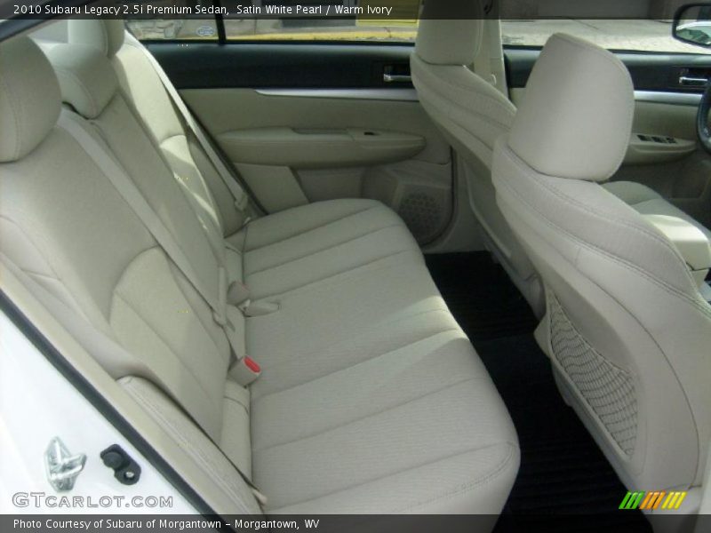 Satin White Pearl / Warm Ivory 2010 Subaru Legacy 2.5i Premium Sedan