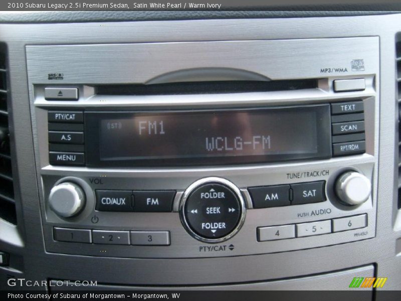 Satin White Pearl / Warm Ivory 2010 Subaru Legacy 2.5i Premium Sedan