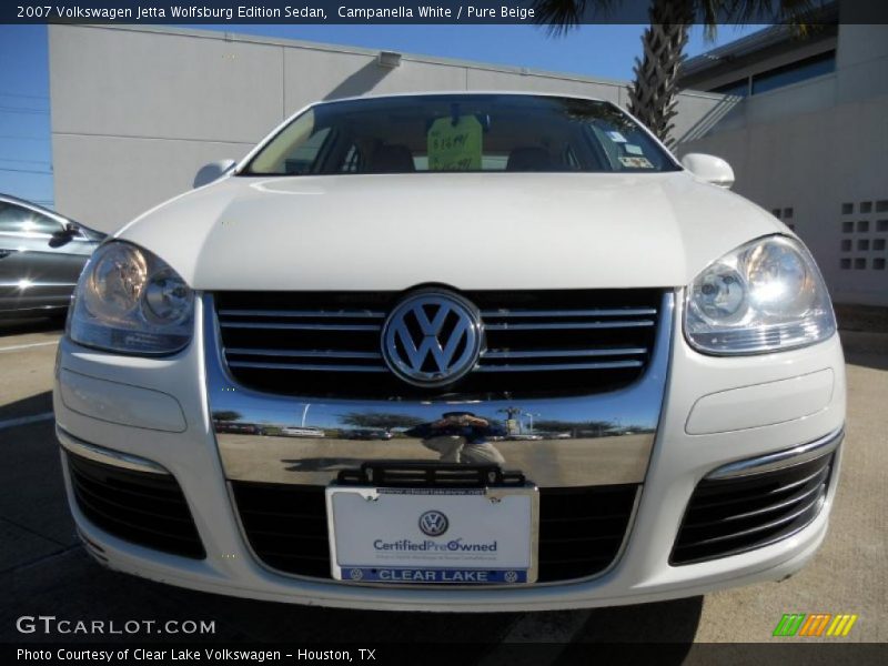 Campanella White / Pure Beige 2007 Volkswagen Jetta Wolfsburg Edition Sedan