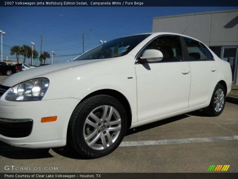 Campanella White / Pure Beige 2007 Volkswagen Jetta Wolfsburg Edition Sedan