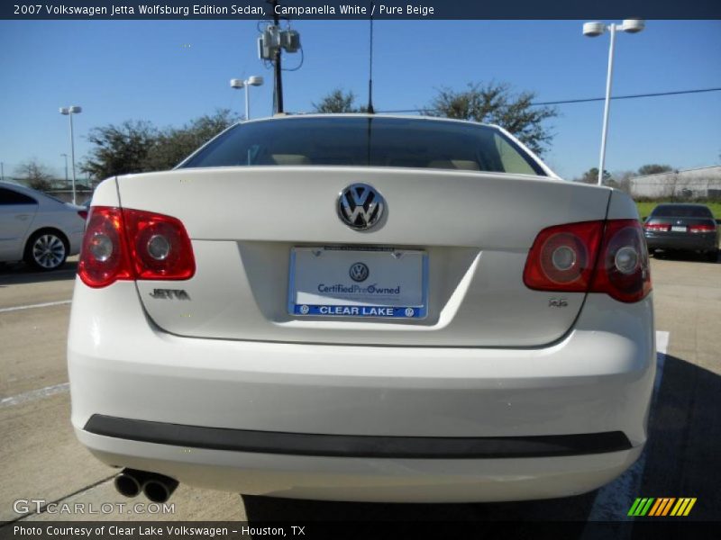 Campanella White / Pure Beige 2007 Volkswagen Jetta Wolfsburg Edition Sedan