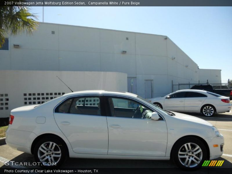 Campanella White / Pure Beige 2007 Volkswagen Jetta Wolfsburg Edition Sedan