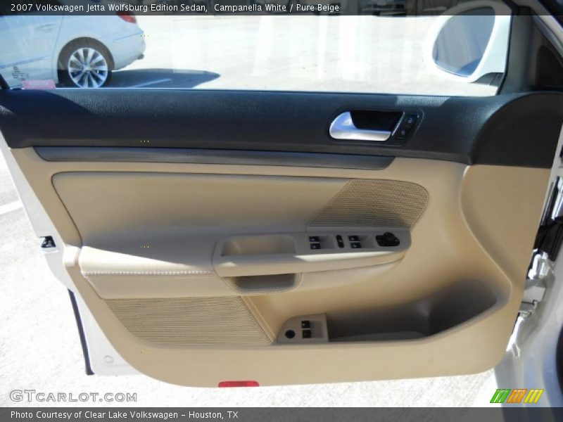 Campanella White / Pure Beige 2007 Volkswagen Jetta Wolfsburg Edition Sedan