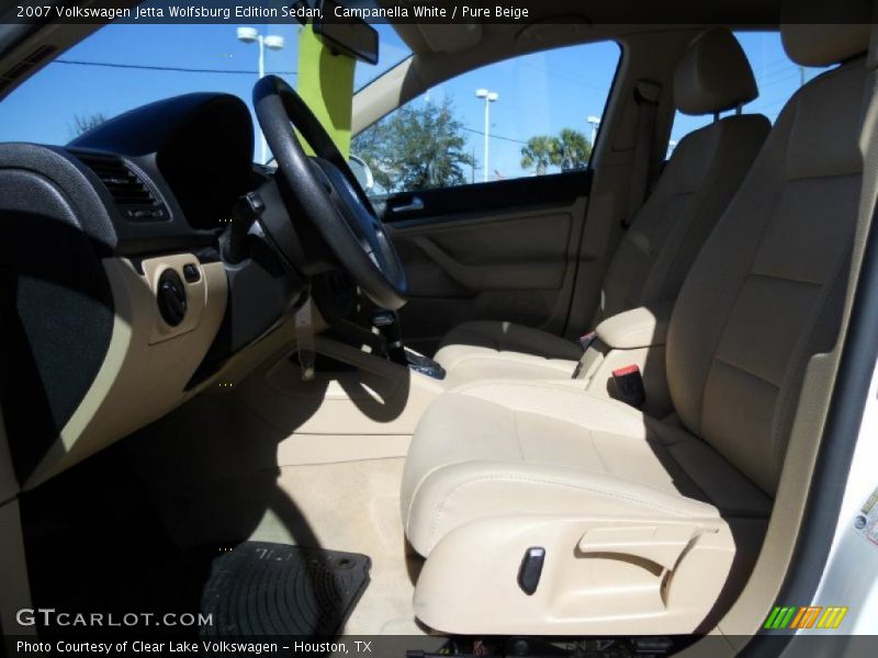 Campanella White / Pure Beige 2007 Volkswagen Jetta Wolfsburg Edition Sedan