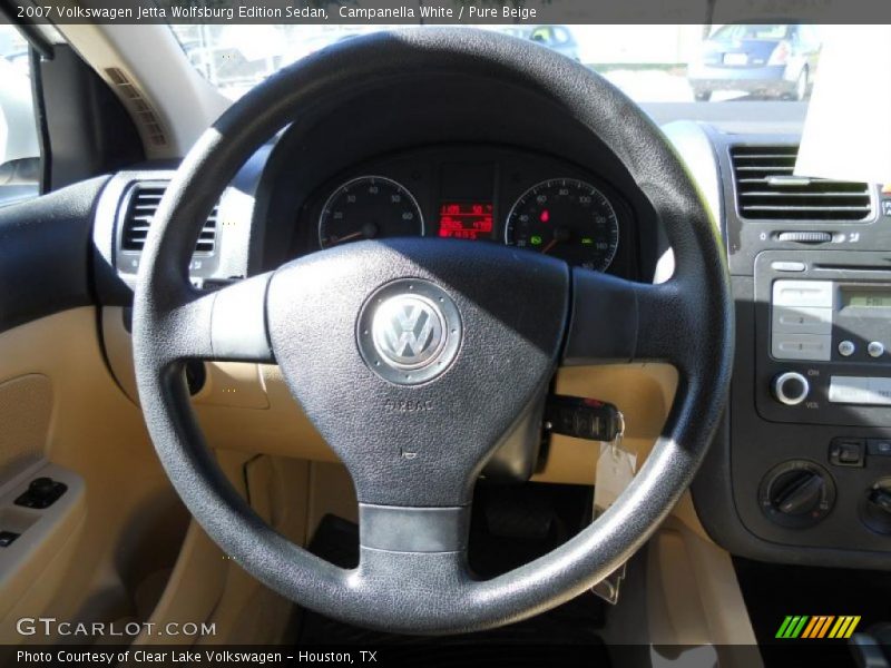 Campanella White / Pure Beige 2007 Volkswagen Jetta Wolfsburg Edition Sedan