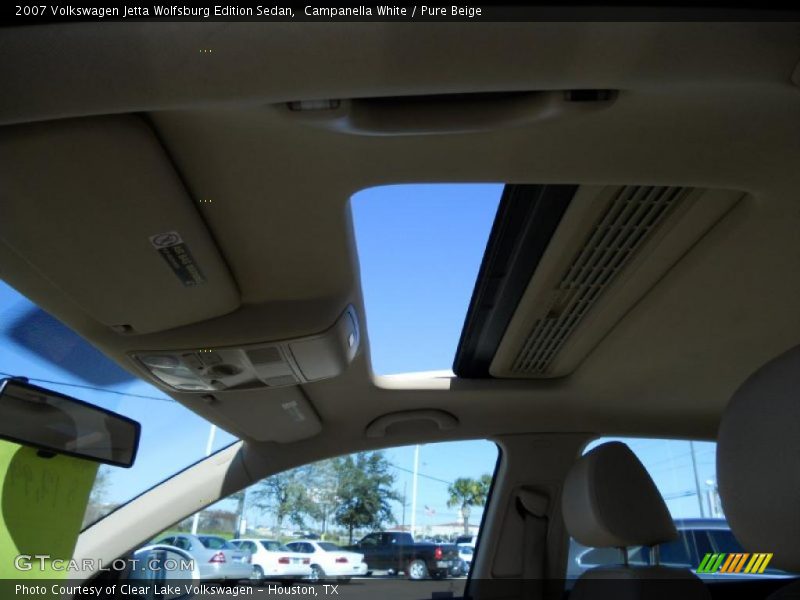 Campanella White / Pure Beige 2007 Volkswagen Jetta Wolfsburg Edition Sedan