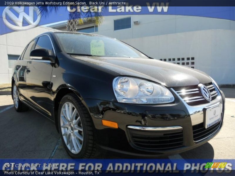 Black Uni / Anthracite 2009 Volkswagen Jetta Wolfsburg Edition Sedan
