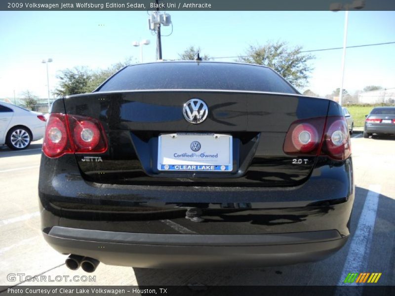 Black Uni / Anthracite 2009 Volkswagen Jetta Wolfsburg Edition Sedan