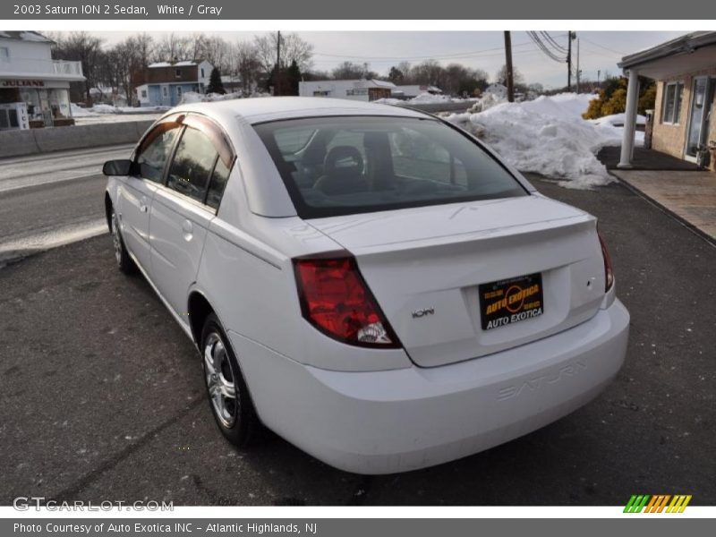 White / Gray 2003 Saturn ION 2 Sedan