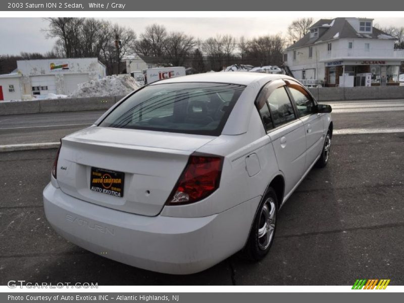 White / Gray 2003 Saturn ION 2 Sedan