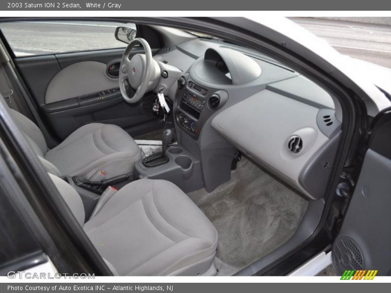 White / Gray 2003 Saturn ION 2 Sedan