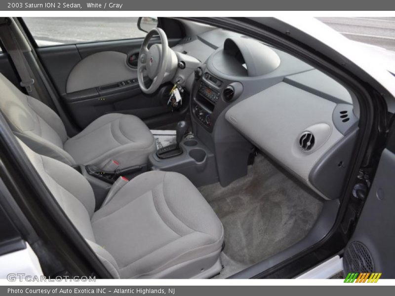 White / Gray 2003 Saturn ION 2 Sedan