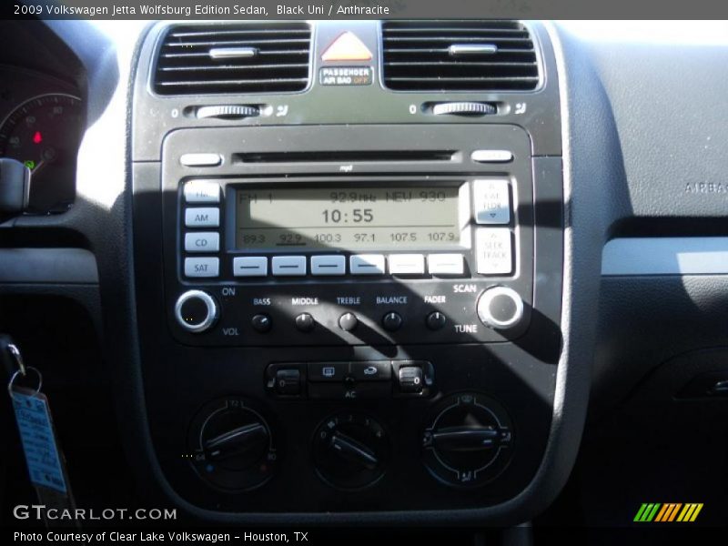 Black Uni / Anthracite 2009 Volkswagen Jetta Wolfsburg Edition Sedan