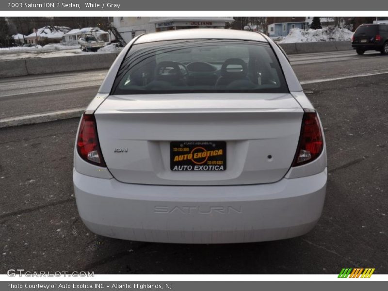 White / Gray 2003 Saturn ION 2 Sedan