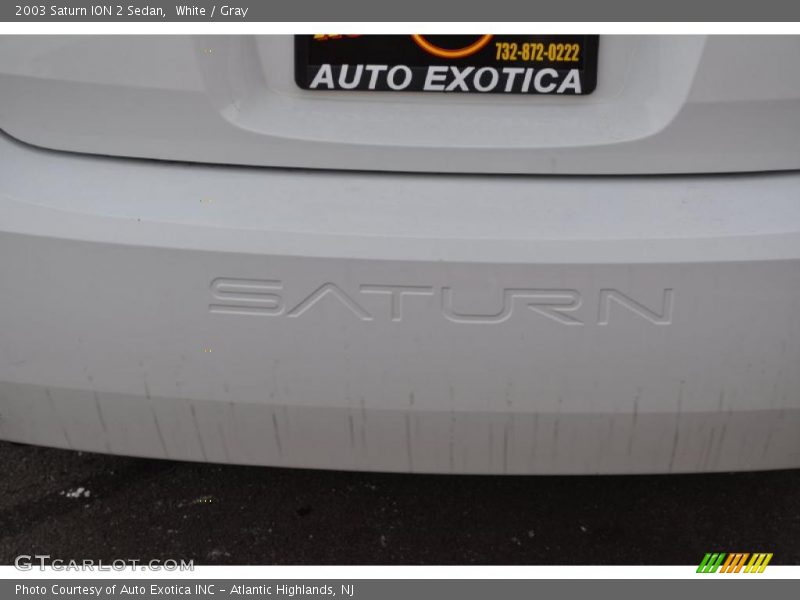 White / Gray 2003 Saturn ION 2 Sedan
