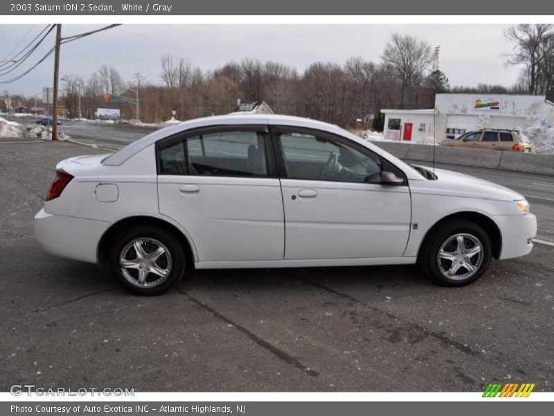 White / Gray 2003 Saturn ION 2 Sedan