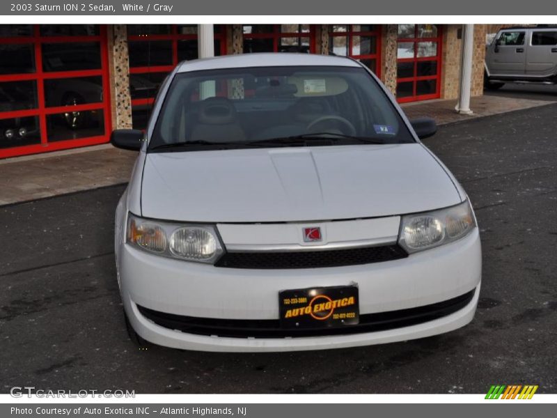 White / Gray 2003 Saturn ION 2 Sedan