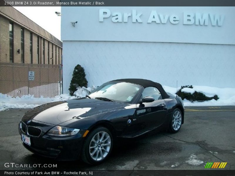 Monaco Blue Metallic / Black 2008 BMW Z4 3.0i Roadster