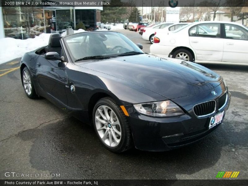 Monaco Blue Metallic / Black 2008 BMW Z4 3.0i Roadster
