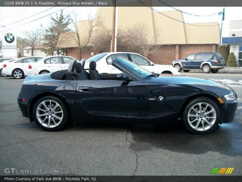 Monaco Blue Metallic / Black 2008 BMW Z4 3.0i Roadster