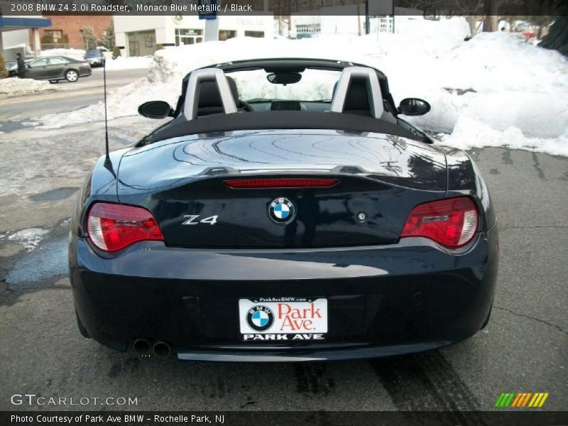 Monaco Blue Metallic / Black 2008 BMW Z4 3.0i Roadster