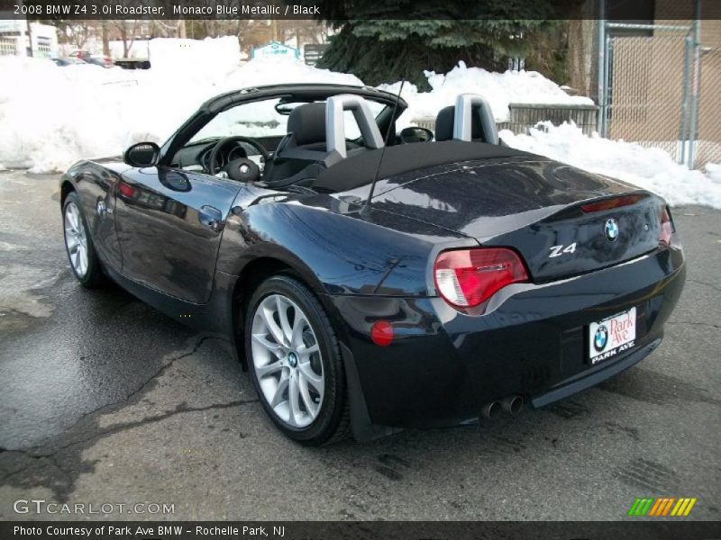 Monaco Blue Metallic / Black 2008 BMW Z4 3.0i Roadster