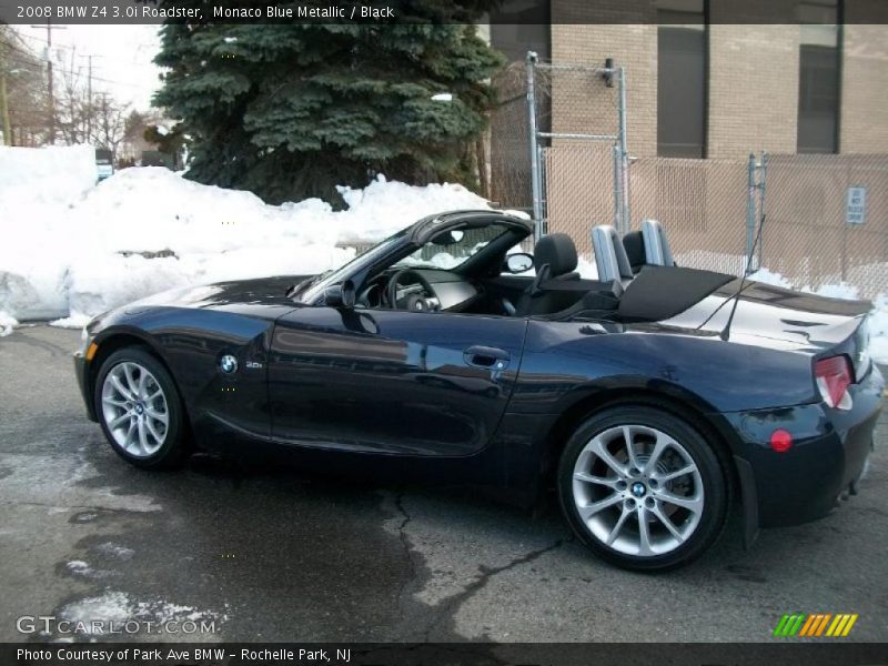 Monaco Blue Metallic / Black 2008 BMW Z4 3.0i Roadster