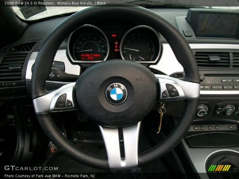 Monaco Blue Metallic / Black 2008 BMW Z4 3.0i Roadster