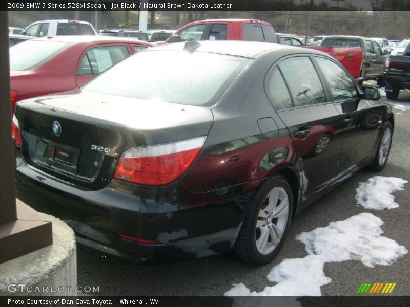 Jet Black / Natural Brown Dakota Leather 2009 BMW 5 Series 528xi Sedan