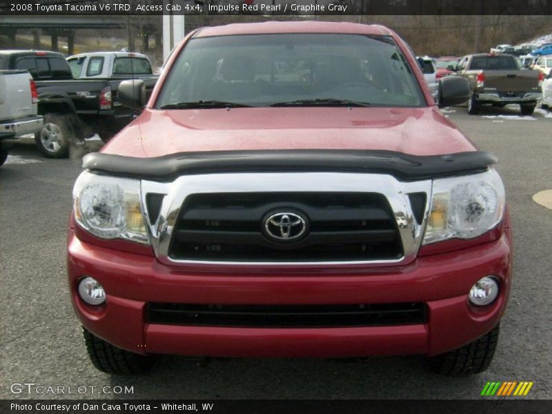 Impulse Red Pearl / Graphite Gray 2008 Toyota Tacoma V6 TRD  Access Cab 4x4