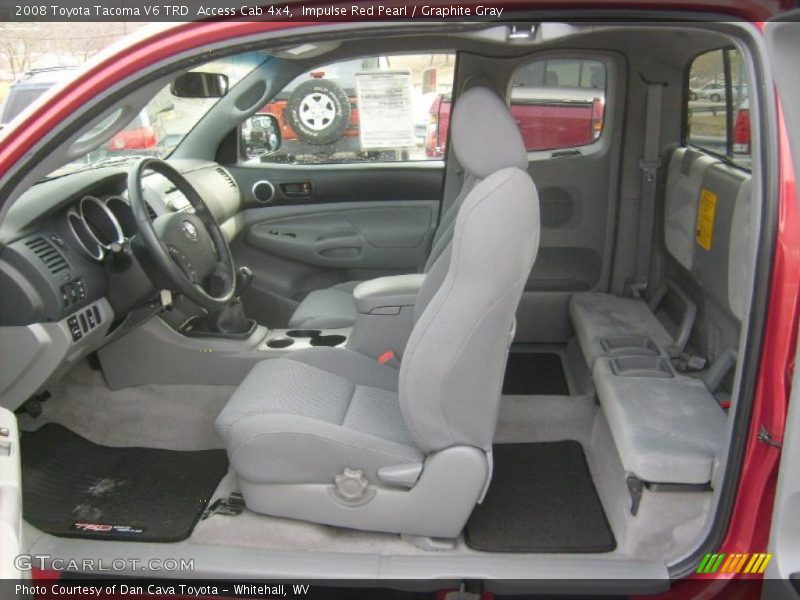 Impulse Red Pearl / Graphite Gray 2008 Toyota Tacoma V6 TRD  Access Cab 4x4