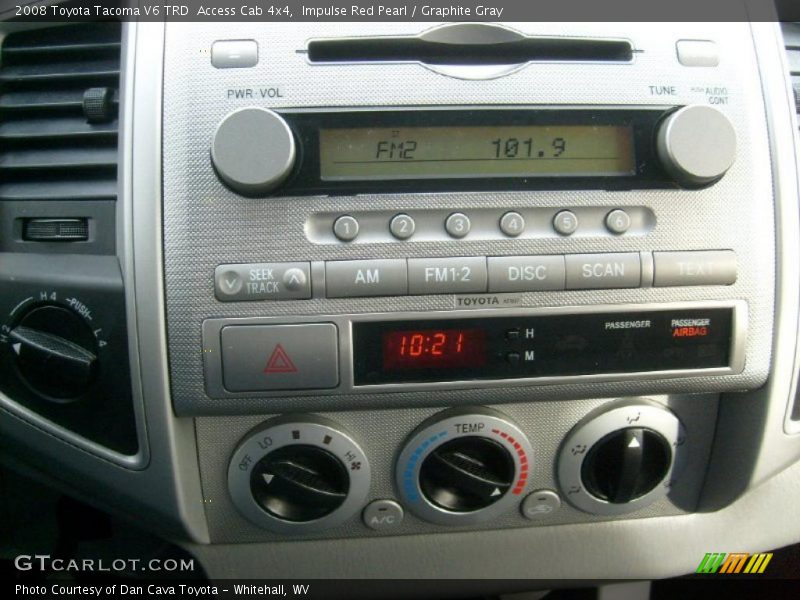 Impulse Red Pearl / Graphite Gray 2008 Toyota Tacoma V6 TRD  Access Cab 4x4