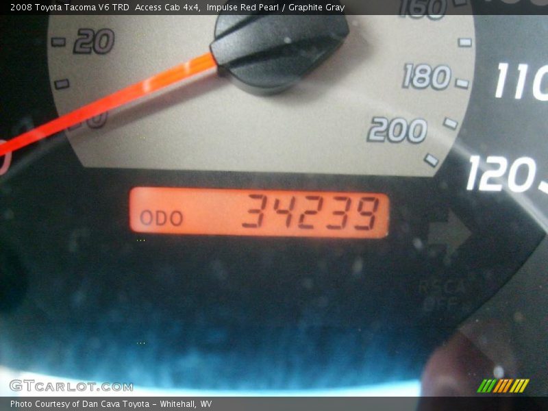 Impulse Red Pearl / Graphite Gray 2008 Toyota Tacoma V6 TRD  Access Cab 4x4