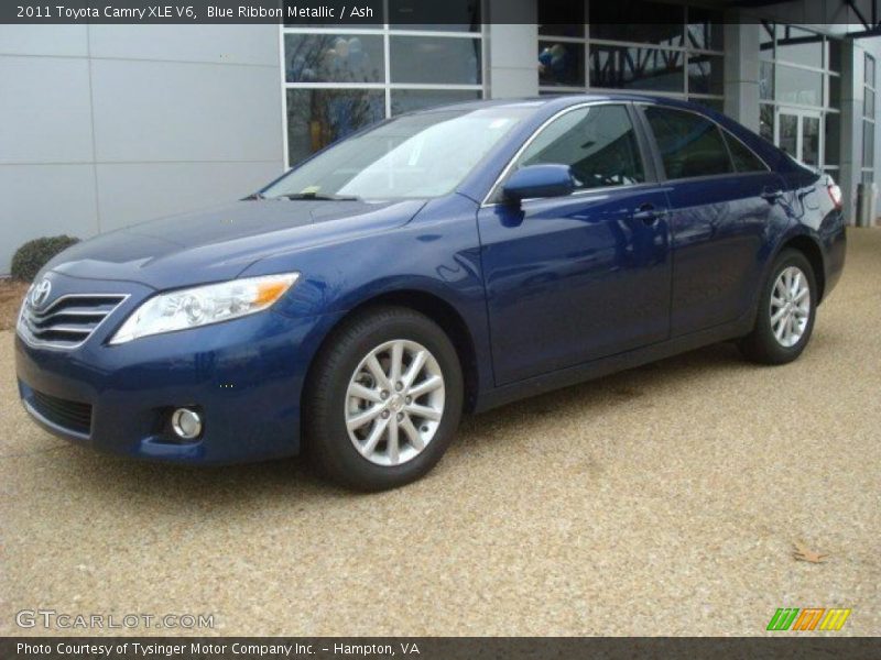 Blue Ribbon Metallic / Ash 2011 Toyota Camry XLE V6