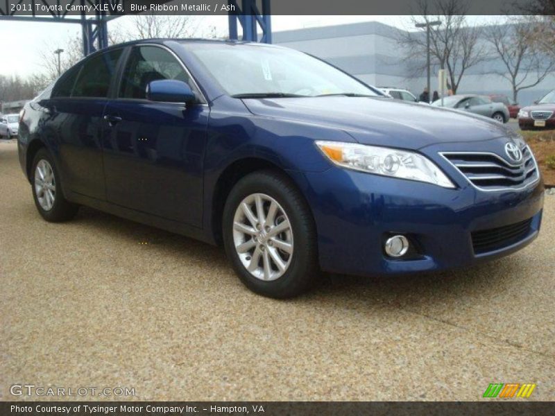 Blue Ribbon Metallic / Ash 2011 Toyota Camry XLE V6