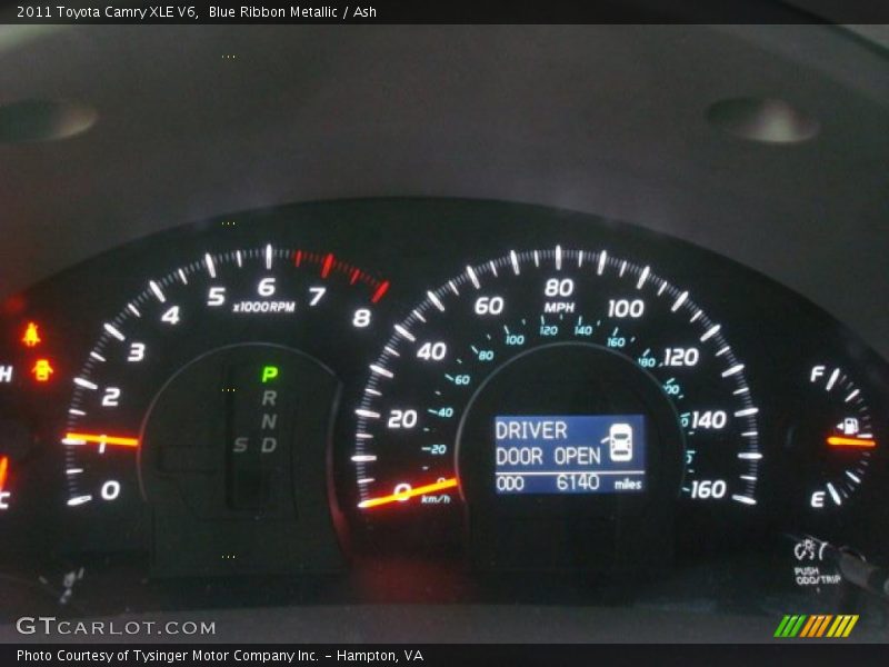 Blue Ribbon Metallic / Ash 2011 Toyota Camry XLE V6