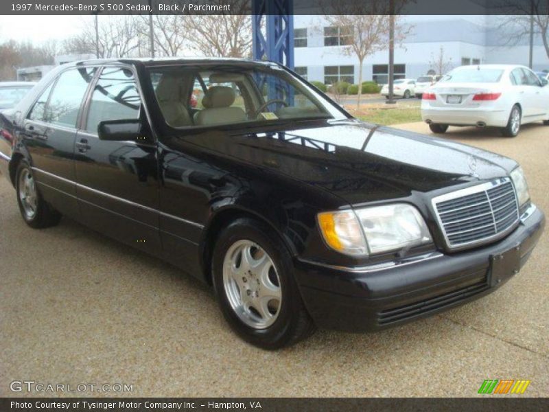 Black / Parchment 1997 Mercedes-Benz S 500 Sedan