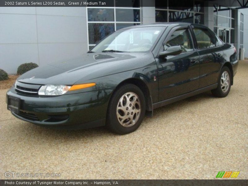 Green / Medium Tan 2002 Saturn L Series L200 Sedan