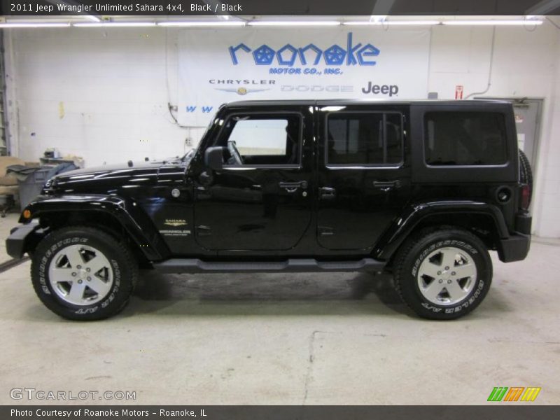 Black / Black 2011 Jeep Wrangler Unlimited Sahara 4x4