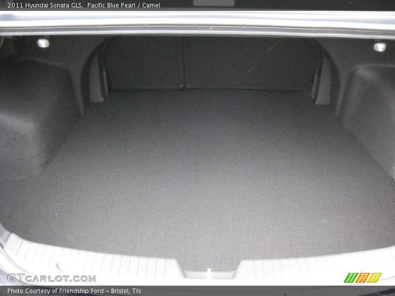 Pacific Blue Pearl / Camel 2011 Hyundai Sonata GLS