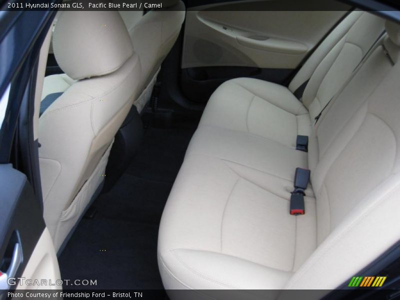 Pacific Blue Pearl / Camel 2011 Hyundai Sonata GLS