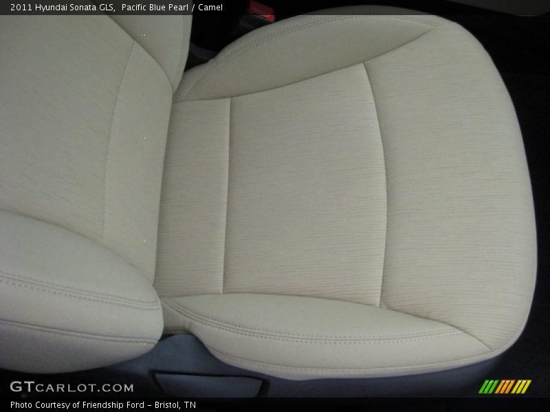 Pacific Blue Pearl / Camel 2011 Hyundai Sonata GLS