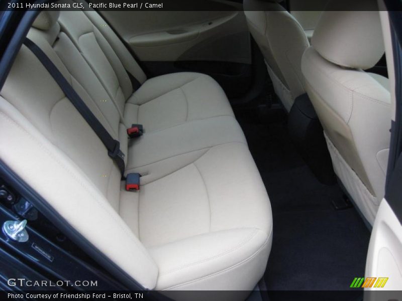 Pacific Blue Pearl / Camel 2011 Hyundai Sonata GLS